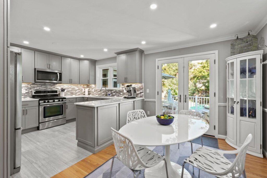 A nice kitchen in a home.